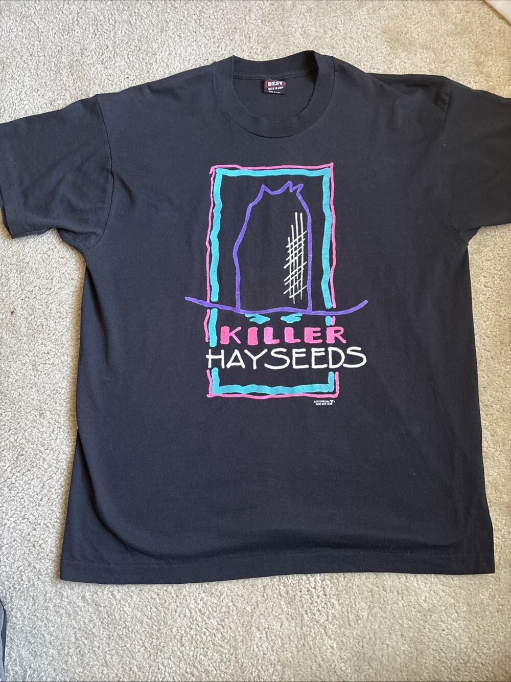 Vintage 90s Killer Hayseeds Band Shirt Country Rare XL 24x30